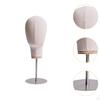 17 Inch Stainless Steel Base Hat Hairpieces Display Stand Multipurpose for Store Mall Use