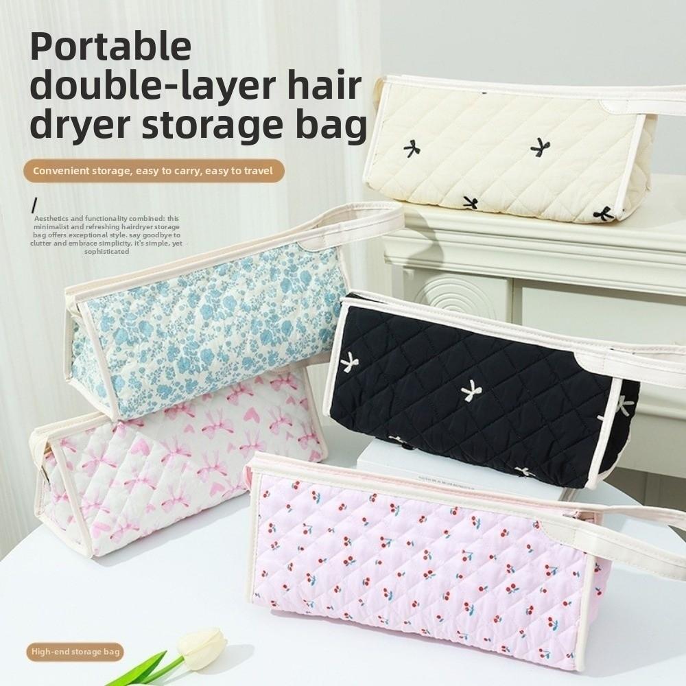 Dustproof Curler Storage Bag With Handle Stationery Organizer  Home Organization