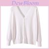 Maglione a Maglia da Donna Primavera Autunno Manica Lunga Cardigan con Scollo a V per Uso Casual in Ufficio