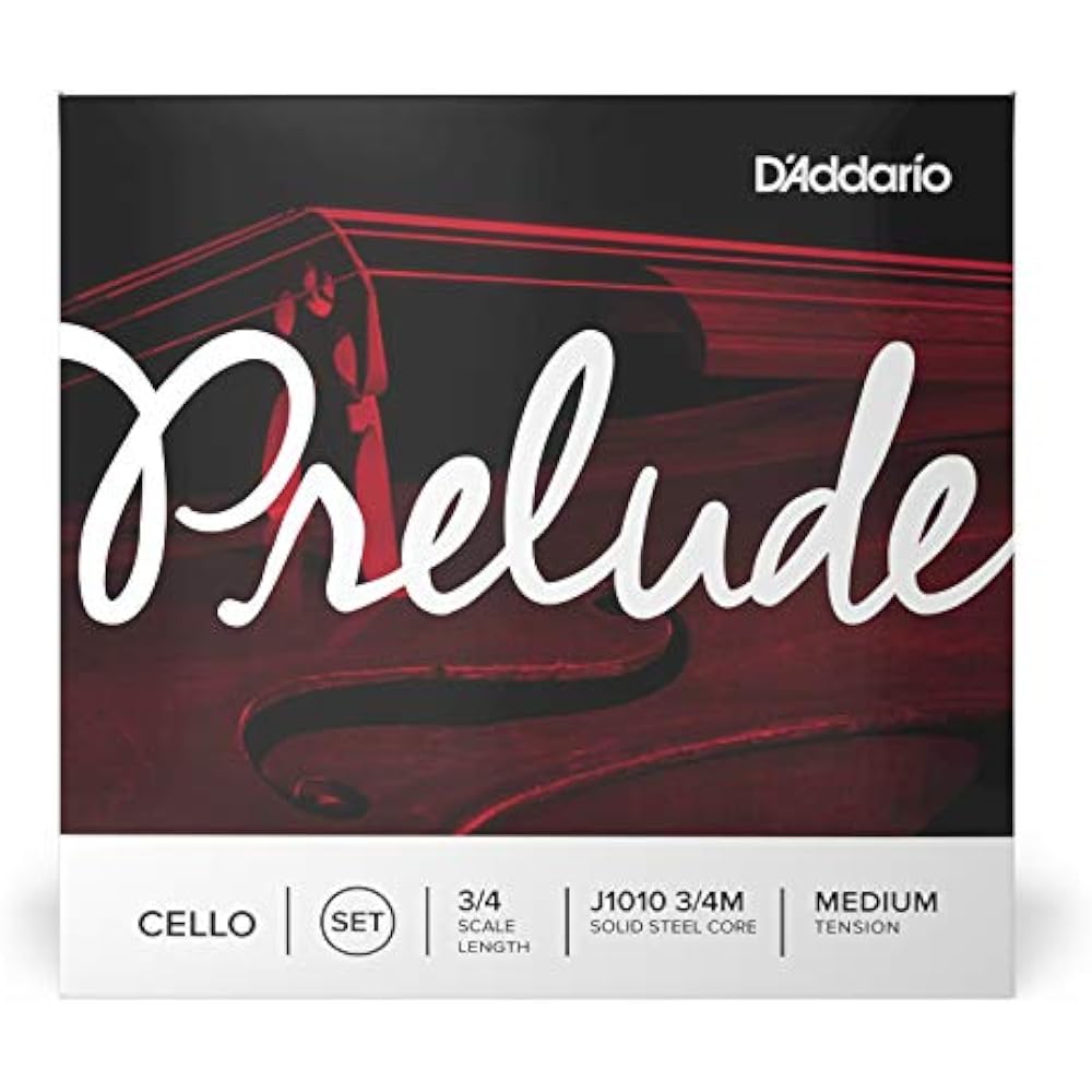 D'Addario Daddario Cello String Prelude Set J1010 3/4M Medium Tension [Domestic Genuine]