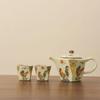Deou Starlight Ru Kiln Vintage Hexagonal Teapot Set