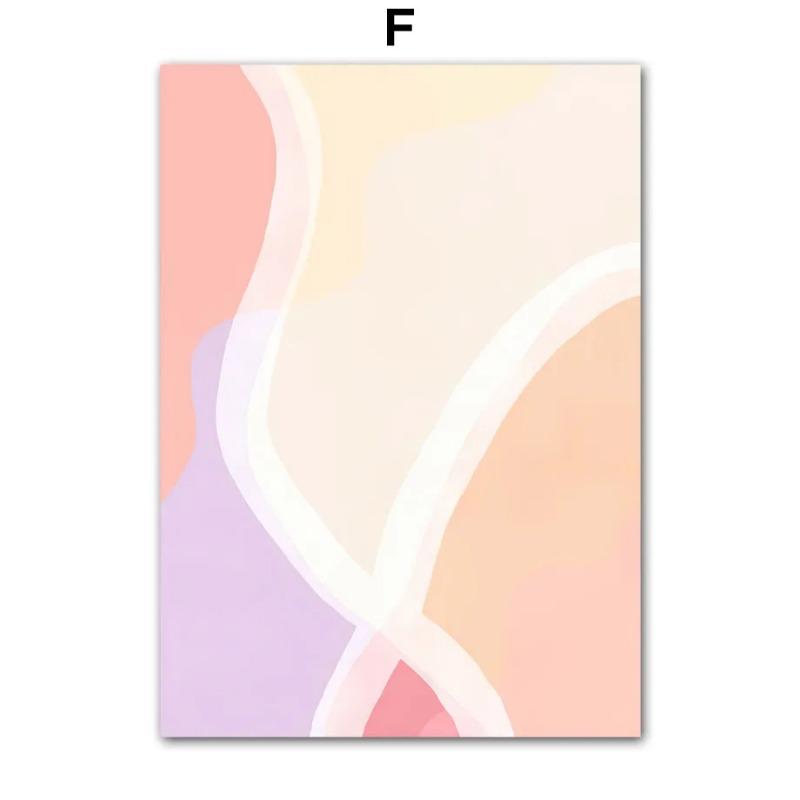 Abstract Line Woman Poster Print Danish Pastel Spring Fresh Flower Market Wall Art Canvas Painting Picture Living Room Decor