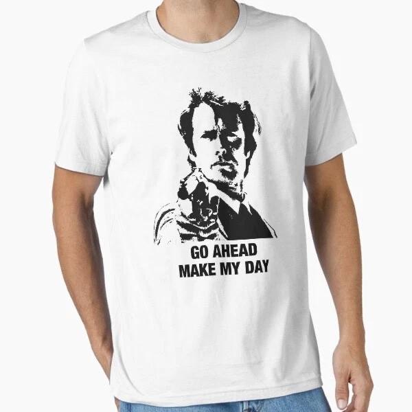 Dirty Harry Japanese horror film movie retro funny 90s Clint Eastwood t shirt 4XL