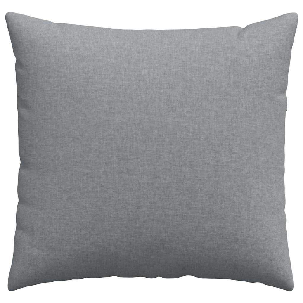 Sofa Cushions 2 pcs Light Grey 45 x 45 cm Fabric