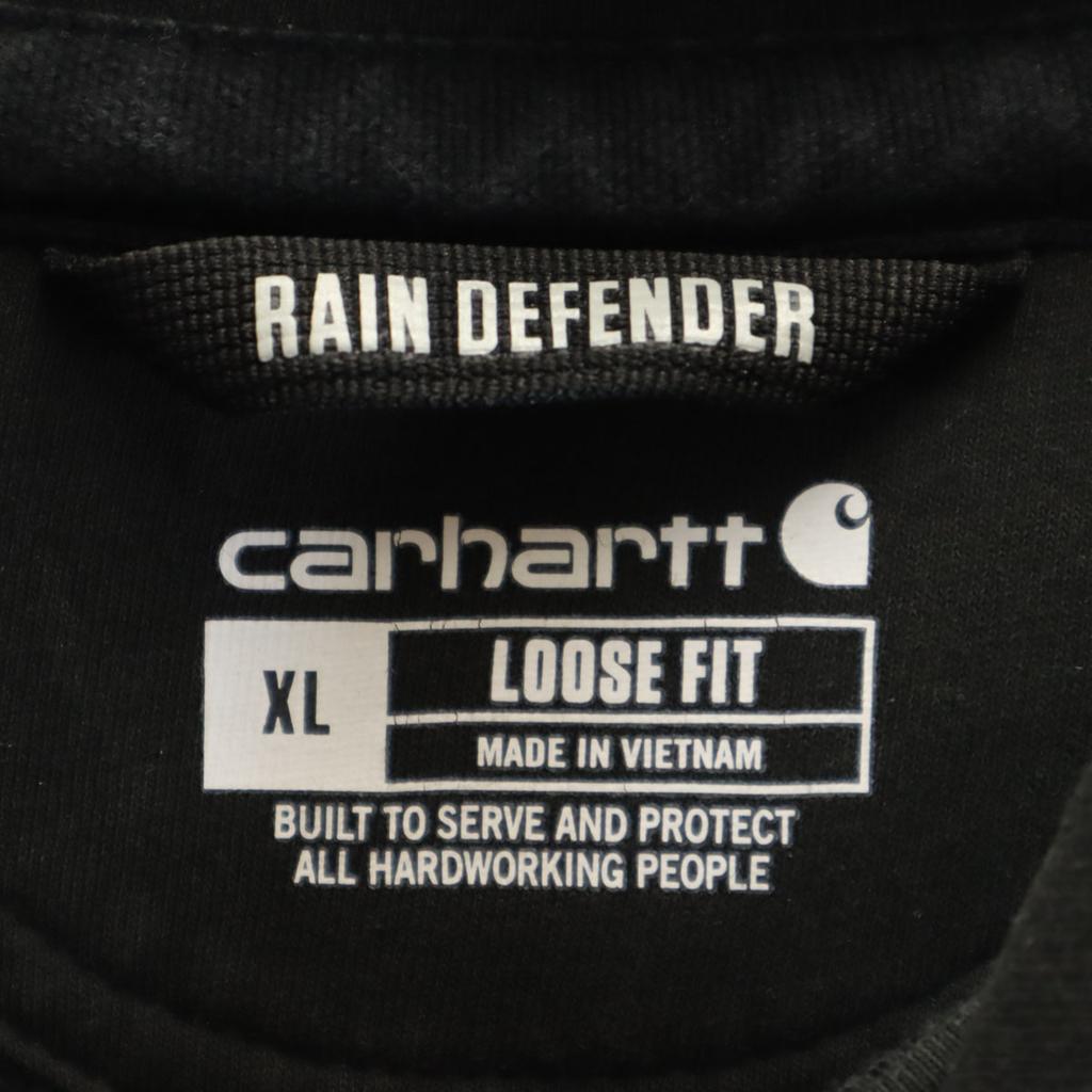 carhartt Long Sleeve Sweatshirts XL Black TS0615-M Fleece-lined Men's Used