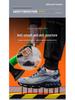 Men's Fly-Knit Safety Shoes: Anti-Smash, Anti-Puncture, Breathable, Lightweight, Comfortable, Wear-Resistant with Soft Sole and Button Closure.