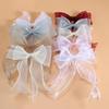 10Yards Organza Solid Color Ribbon 4Cm Wavy Edge Ribbon For For Flower Bouquet Gifts Packaging Party Decorations Diy