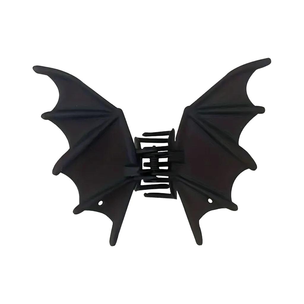 Black Bat Hair Claw Clip Non Slip Unique Cute Barrettes Perfect For Halloween Cosplay Parties