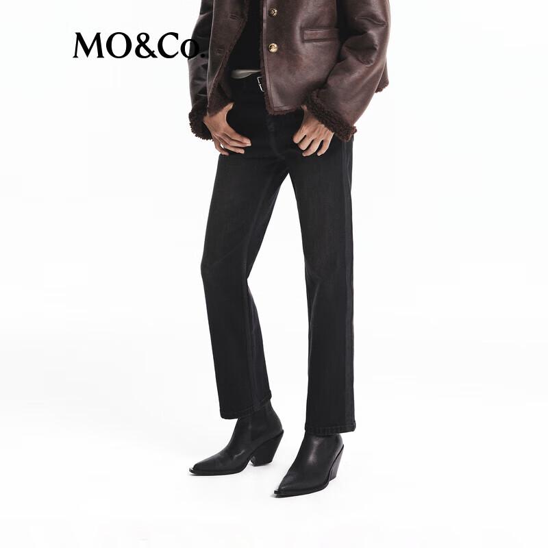 MO&Co. 2024 Autumn Slim Straight Ankle Jeans