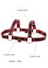 Adjustable Gay Body Bondage Harness Strap Fetish Gay Clothing Chest Faux Leather Harness Belts