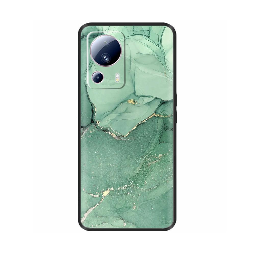 For Xiaomi 13 Lite Case For Xiaomi Mi 13 Lite 5G Flower Soft Liquid Silicone Cover For Xiaomi13lite Protection Back Cover Fundas