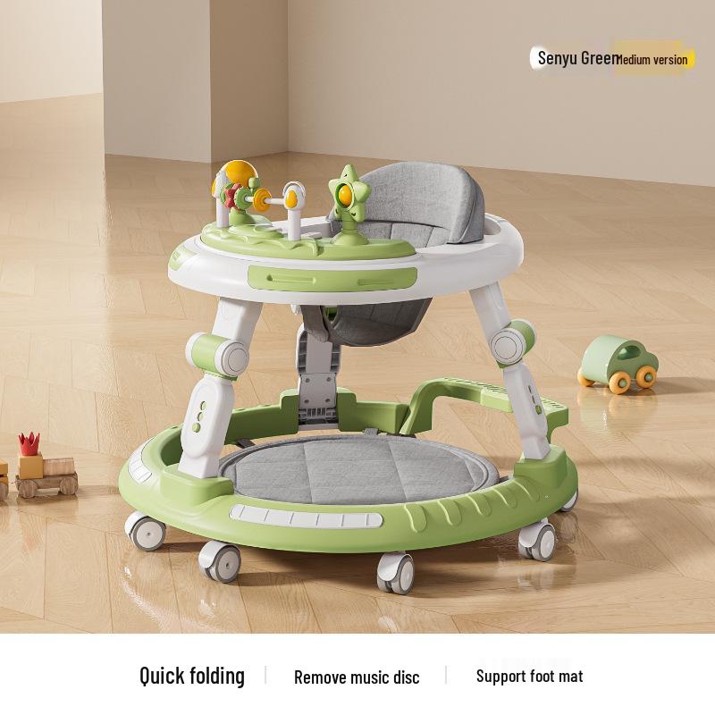 Verstellbarer Lauflernwagen und Hochstuhl für Alter 6 Monate bis 3 Jahre - Kippschutz und Beinstellungs-Präventionsmerkmale