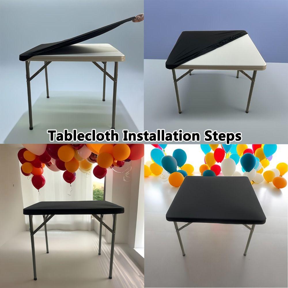 86X86CM Stain-Resistant Tablecloth Elastic Picnic Table Cloth Table Protector  Banquet