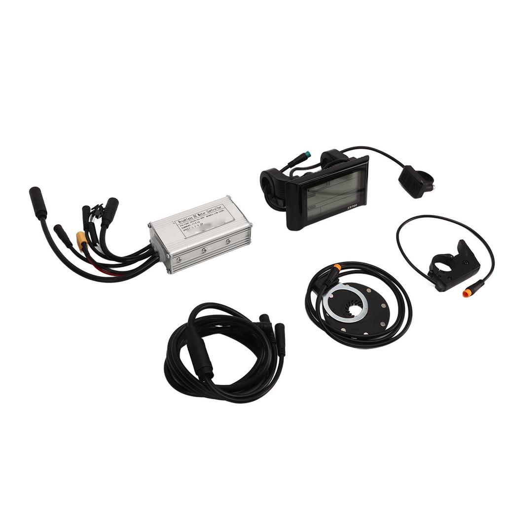Kit Controller Retrofit Bici Elettrica Pannello SW900 Cambio a Grilletto Controller Onde Sinusoidali 17A 3 Modalità