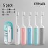 Etravel Kit de Escovas de Dentes Dobráveis Macias para Viagem com 5 Peças