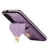 For Samsung Galaxy A16 4G/5G Case Card Holder Kickstand PU Leather+TPU Phone Cover with Shoulder Strap
