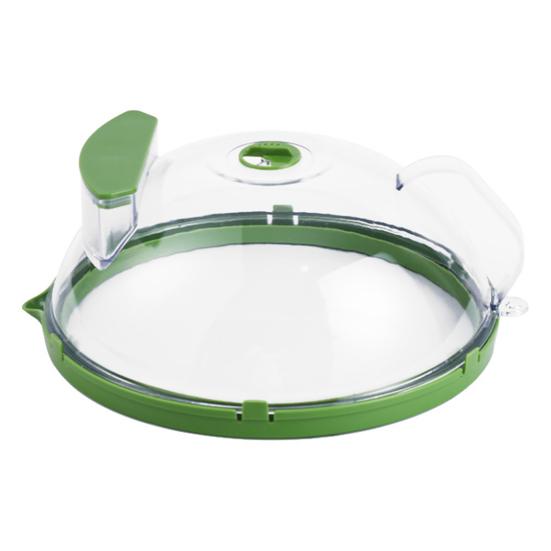 Microwave Splatter Cover with Heat-Resistant Handle Ventilated Food Guard for Plates