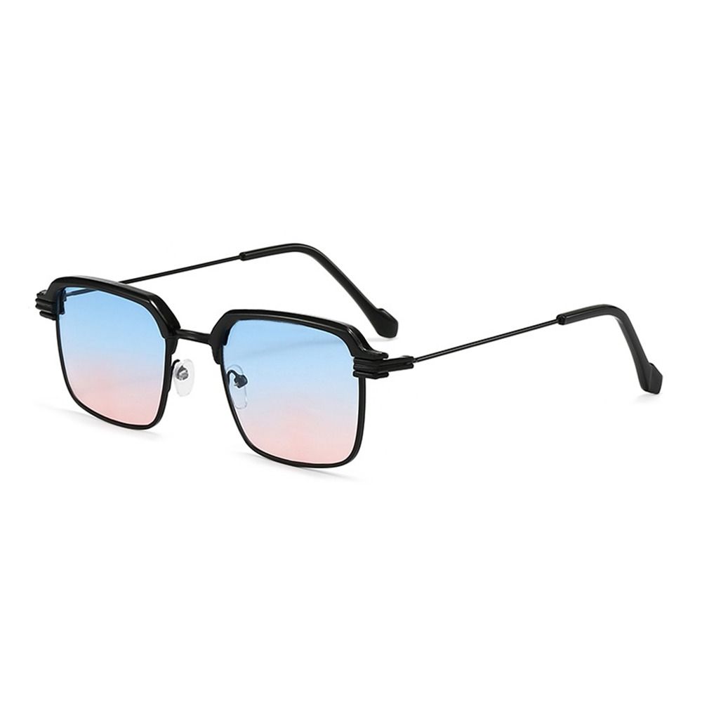 Summer Spring Hinges Sunglasses UV400 Protection Casual Cycling Eyewear Metal Frame Retro Square Frame Sun Glasses for Women Men