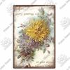 Putuo Decor Flower Vintage Tin Sign Plaque Metal  Retro Wall Art Poster for Garden Living Room Club Decoration