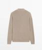 Masimodutti Turtleneck Cotton Blend Knit Sweater