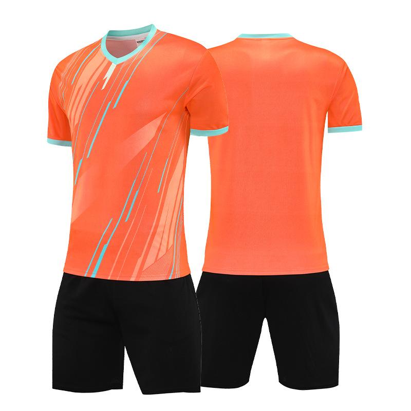 Summer Short-sleeved Football Jersey Set Adult Children's Quick-drying Jersey Team Competition Jersey