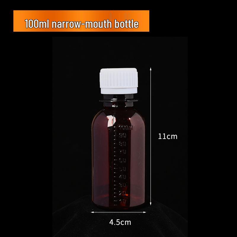 Food Grade PET Polyester Bottle with Tear-off Cap, 100ml/500ml