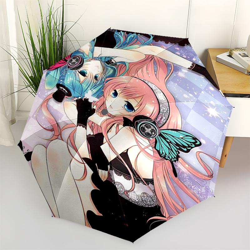 

1pc Anime Character Outdoor Umbrella - Automatic Opening/Closing, 3-Fold Design, 8-Bone Iron Frame, Perfect Gift for Fans, Travelers, Daily Use, and F