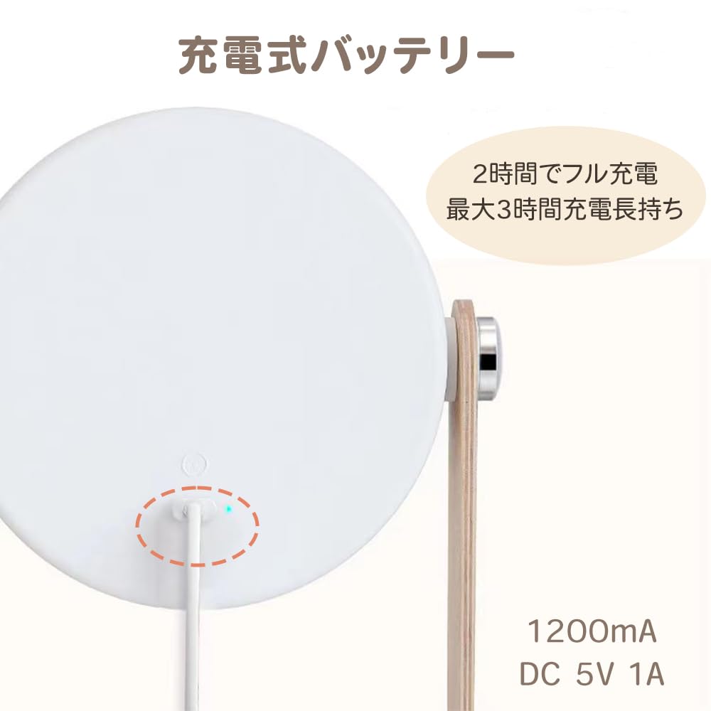 Fromseed Indirect Lighting Table Lamp, Scandinavian Interior Design, Stylish, Rechargeable, Night Light, Bedroom, White