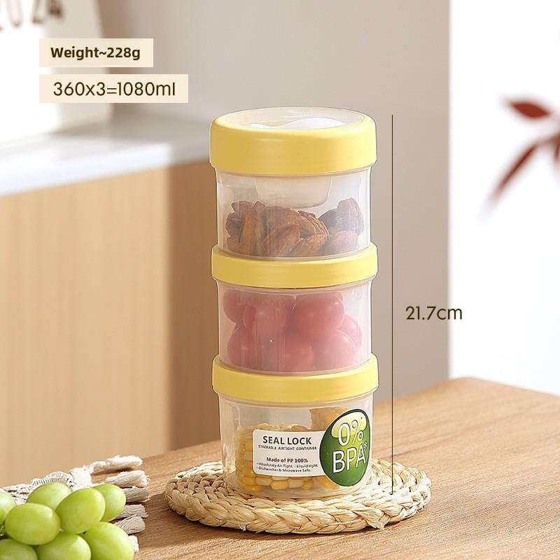 Portable Salad Bowl With Sealed Lid For Light Meals And Snacks