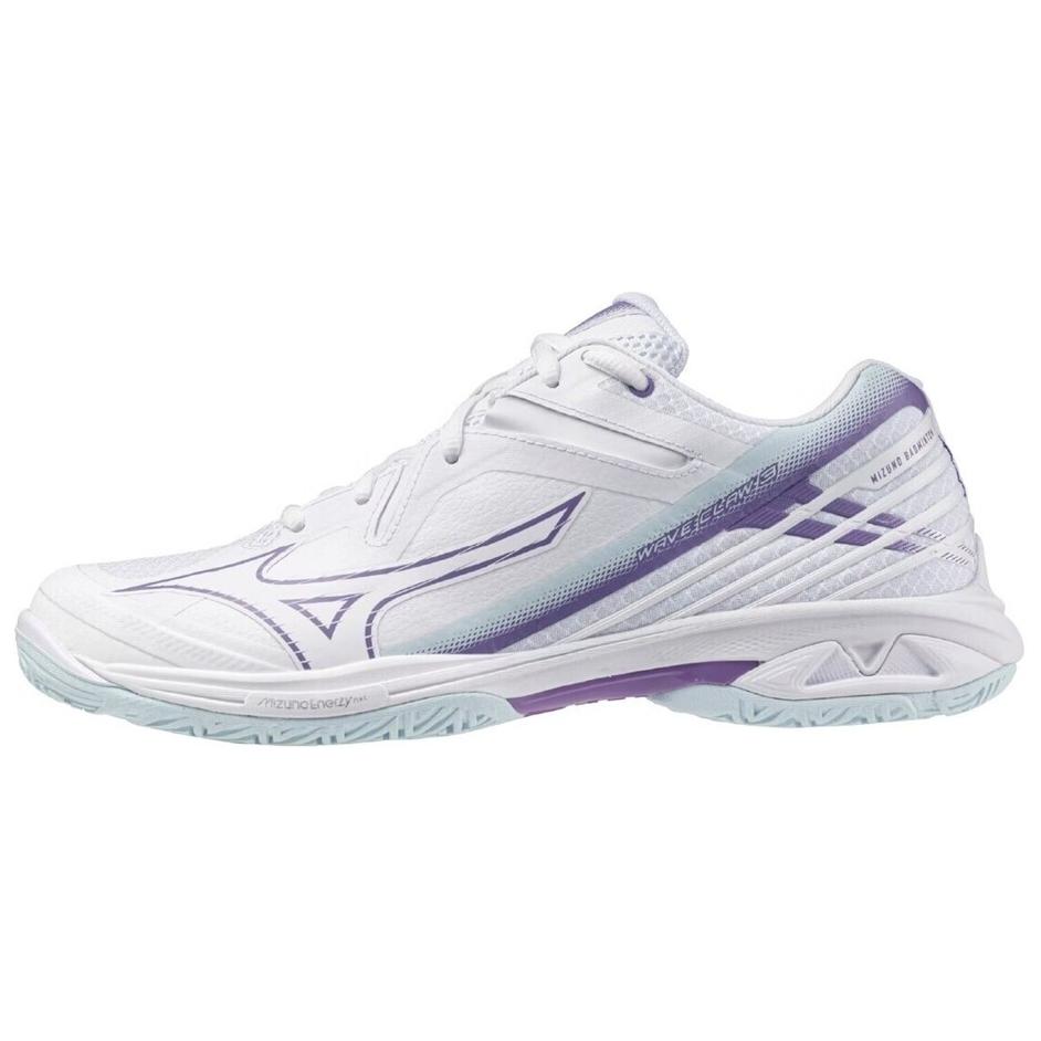 Mizuno Wave Claw 3 Wide White Paisley Purple Unisex Sneakers Cooling-Spray 71GA244329