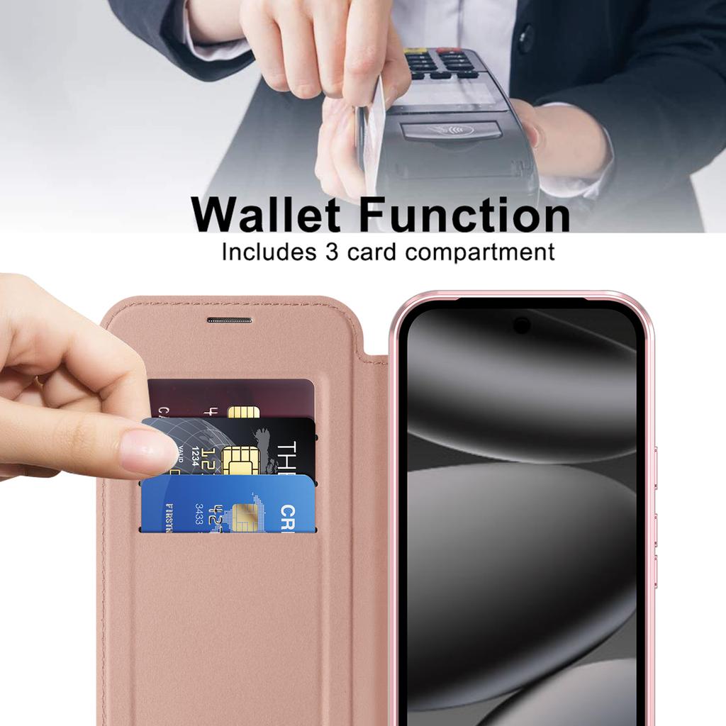 Luxury Business Magnetic Cards Solt Wallet Flip Leather Case For Google Pixel 10 Pro XL 9A 9 8A 7A Book Kickstand RFID Bag Cover