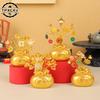 Chinese New Year Money Tree God Feng Shui Fa Cai Lucky Fortune Miniature Spring Festival Home Decorating Desktop Car Ornaments