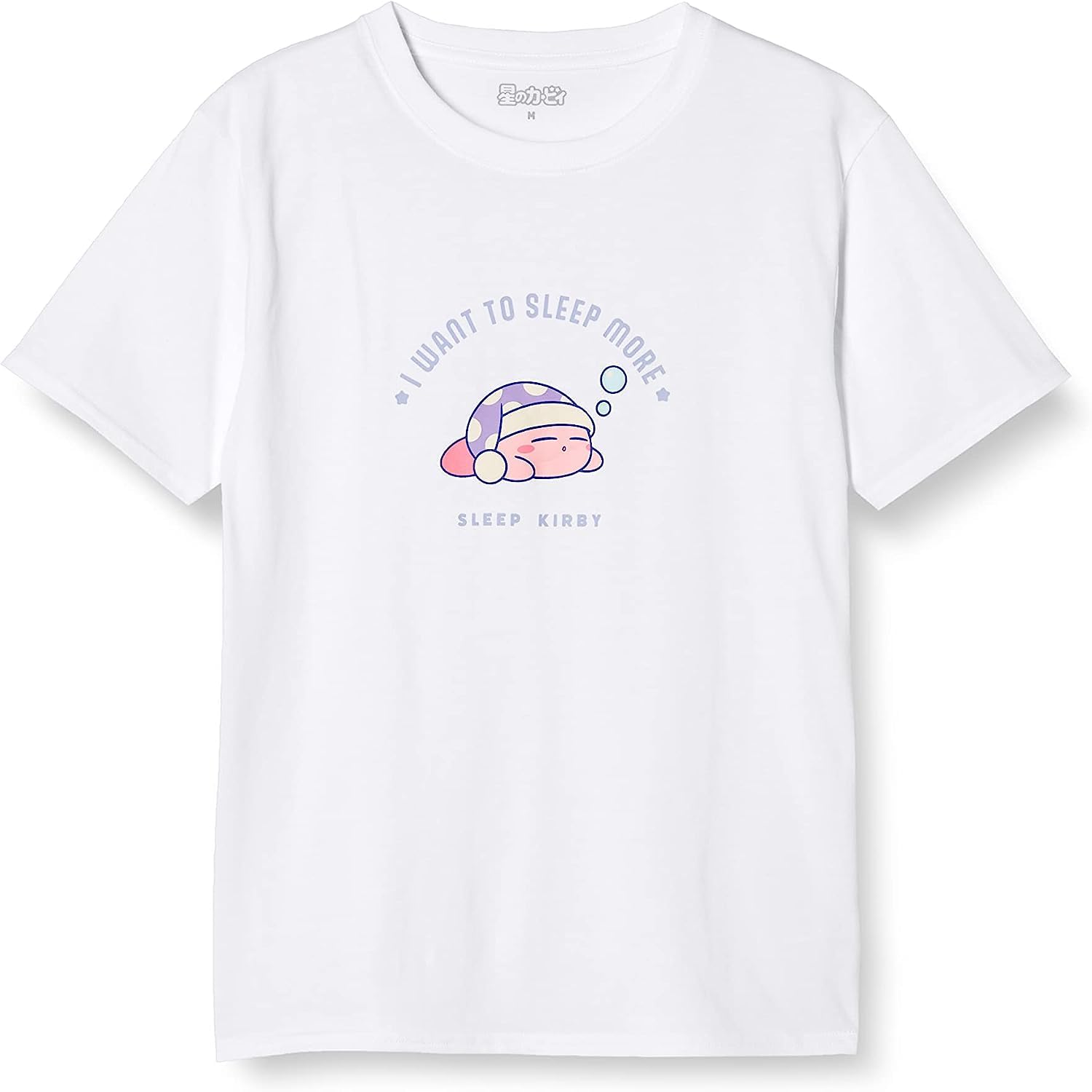 

Футболка с коротким рукавом и принтом персонажа Star Sleep 22863159 белая 2 [Kirby]