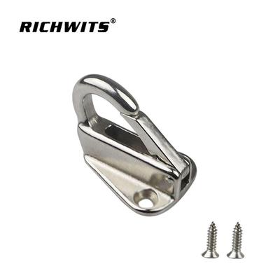 Marine Grade 316 Stainless Steel Spring Latch Hook for Coats and Fenders