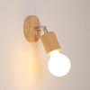 Modern Minimalist Wooden Wall Lamp With Led Bulb For Bedroom And Living Room Decor
