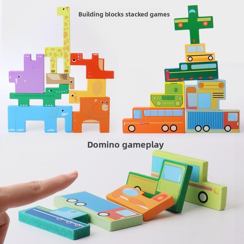 Transportation Kids Animal Puzzle Board For Shape Matching Early Education Play