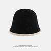 Warm Hat for Women Japanese Style Simple Solid Color Knitted Fisherman Hat Showing Face Small Chenille Casual Ear Protection Basin Hat