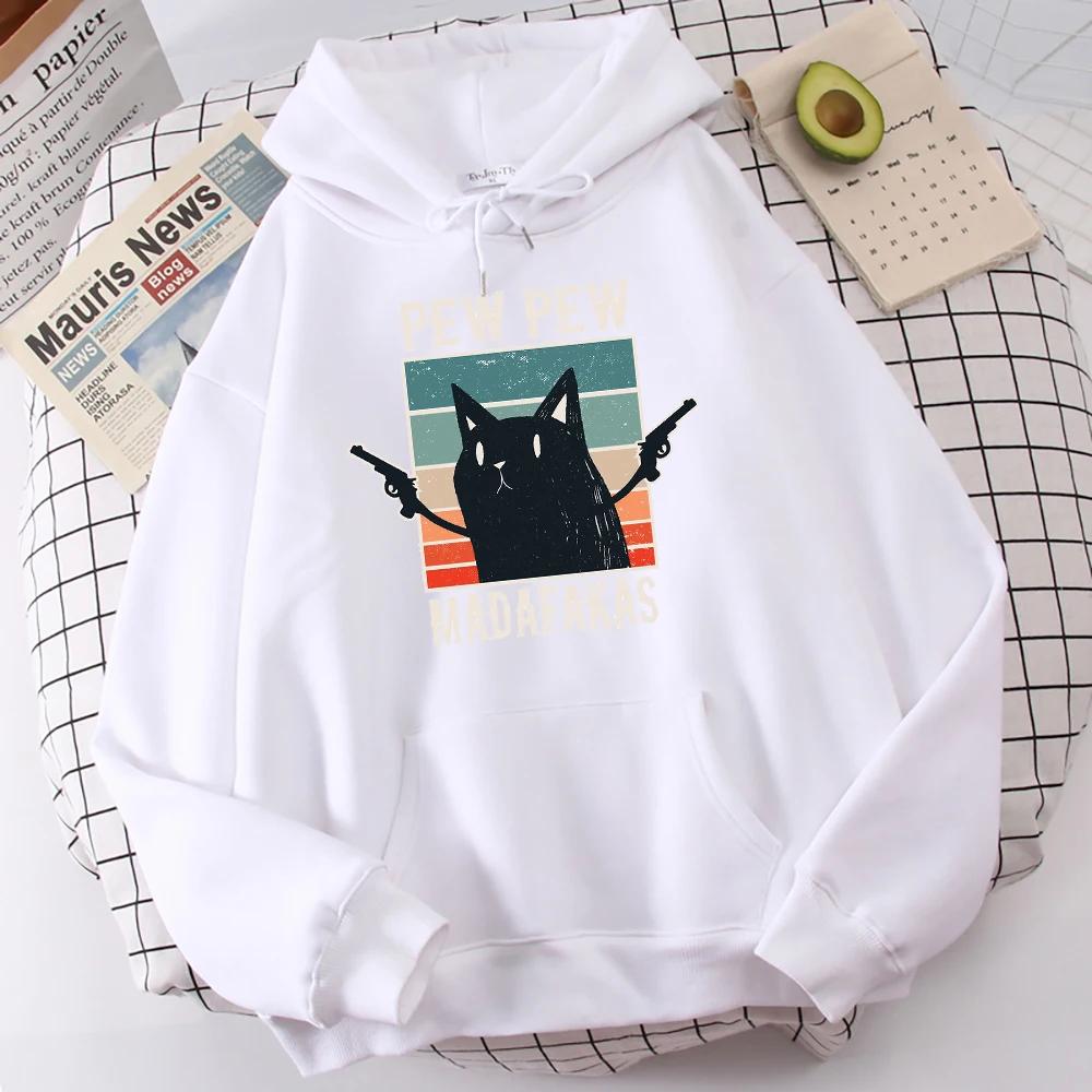 Pew Madafaksoversize Hoodie Fashion Cute Fun Printed Sweatshirt Men's Spring and Autumn Round Neck Hoodie Casual Sportswear