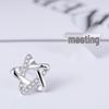 S925 Silver Star Stud Earrings for Women - Simple Korean Style Christmas Gift