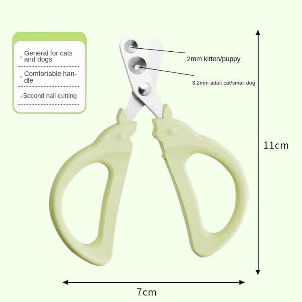Plastic and Metal Double Hole Small Blind Clippers Pet Supplies Chinchilla Nail Clippers