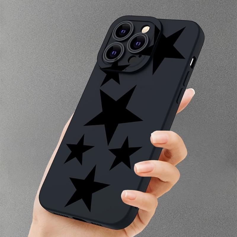 Starry sky and moon design mobile phone case suitable for iPhone 17 16 15 14 13 12 11 Pro/ Max /Plus anti-fall and shockproof