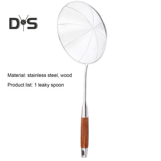 Skimmerschaufel aus Edelstahl, ergonomisches Design, hitzebeständig, tragbar, Kochsieb, Löffel, Haushaltsbedarf