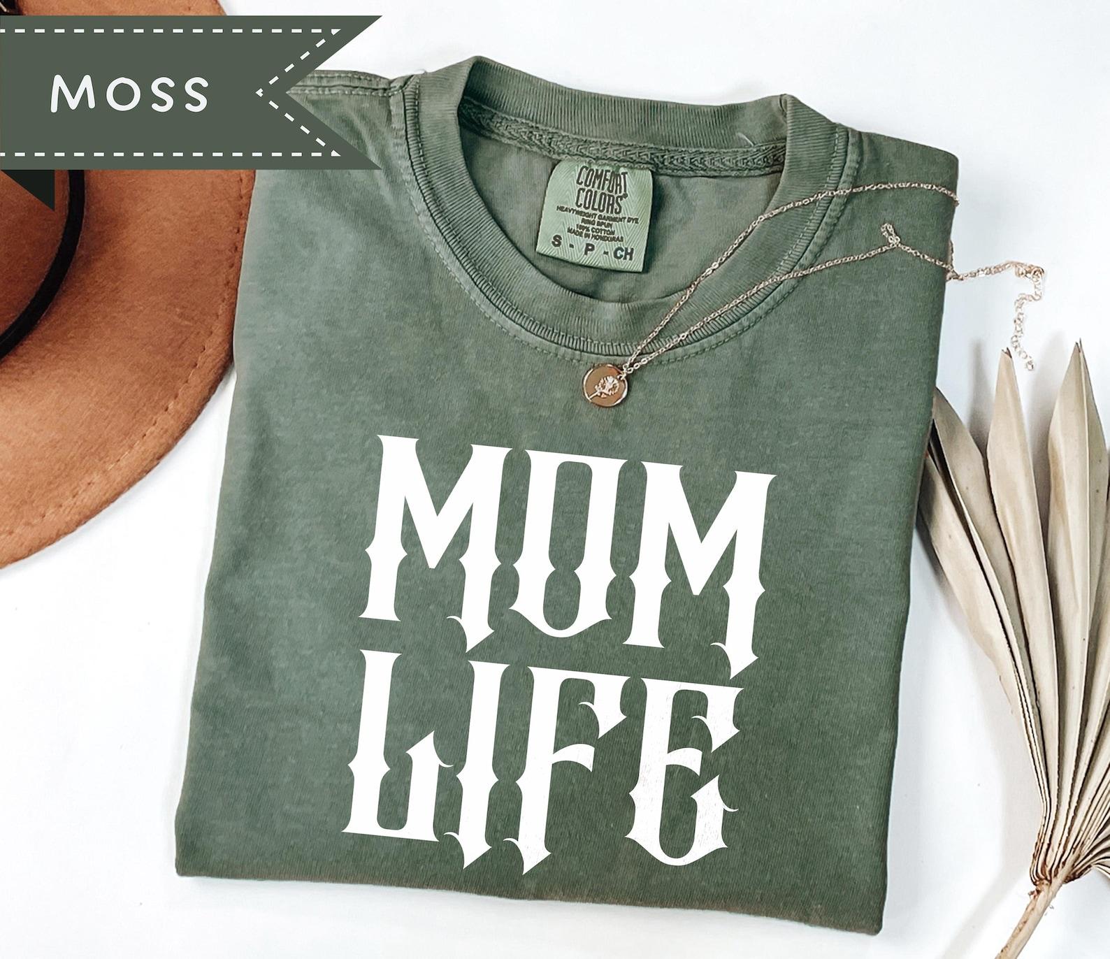Comfort Colors® Mom Life Tee, Old English Gothic Mother T-Shirt, Mother s Day Appreciation Gift M