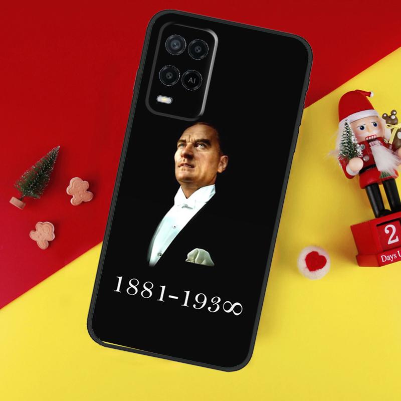 Mustafa Kemal Ataturk Case For Oppo A94 A74 A54 A60 A40 A80 A16 A76 A96 A98 A58 A78 A18 A38 A57 A17 A15 A5 A6 Pro