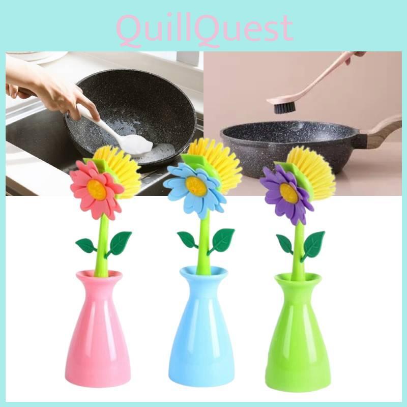 Multi-functional Non-stick Kitchen Brush Long Handle For Effortless Pot And Pan Washing