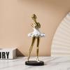 Handmade Ballet Dancer Figurines Painted Abstract Art Sculpture  Souvenirs Gifts