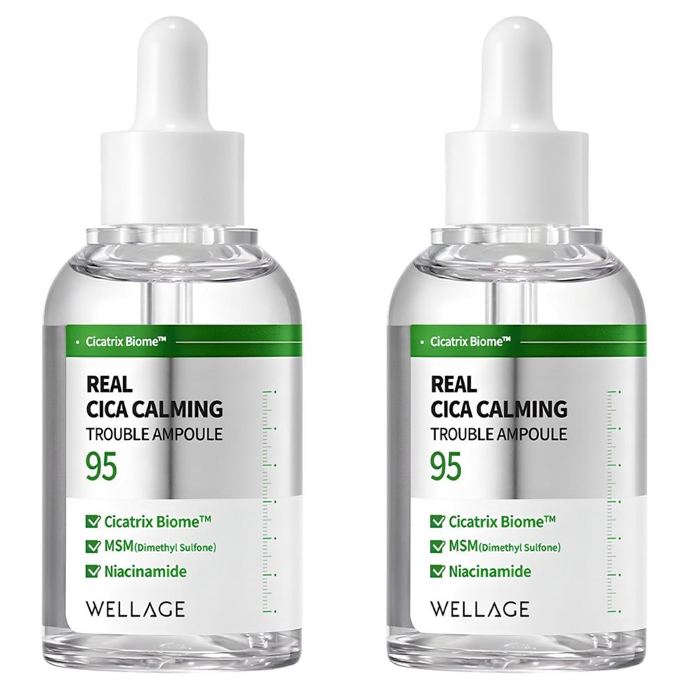 

Wellage Real Cica Calming 95 Trouble Ampoule, 50ml, 2ea