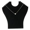 Necklace Bust Jewelry Pendant Chain Display Holder Neck Velvet Stand Easel