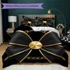 Minimal Black Bow Pattern Bedding Uilt Set Uilt Cover Pillowcase Home Decoration Birthday Gift (1 * Duvet Cover + 2 * Pillowcase Without Core)