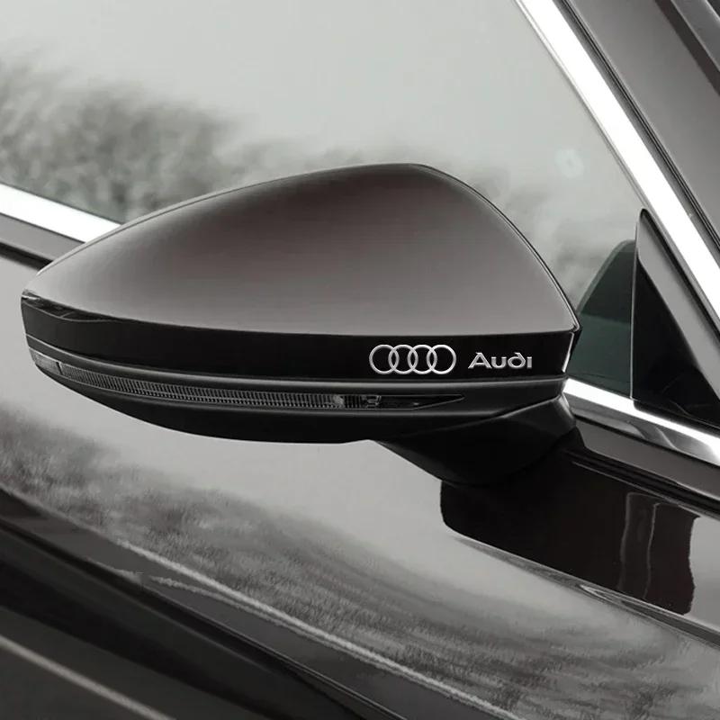 Car Metal Emblem Wiper Stickers Reflective Decor Decals For Q2 A4 B5 B6 A3 A5 A6 C6 C5 A1 A7 A8 Q2 Q3 Accessories Car Styling